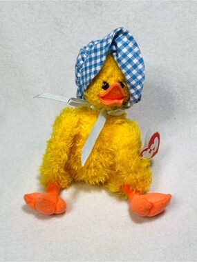 8” 1993 Ty Attic Treasures Beanie Babies Bonnie Yellow Duck